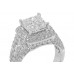 5.04 ct. TW Princess Diamond Engagement Accented Ring 